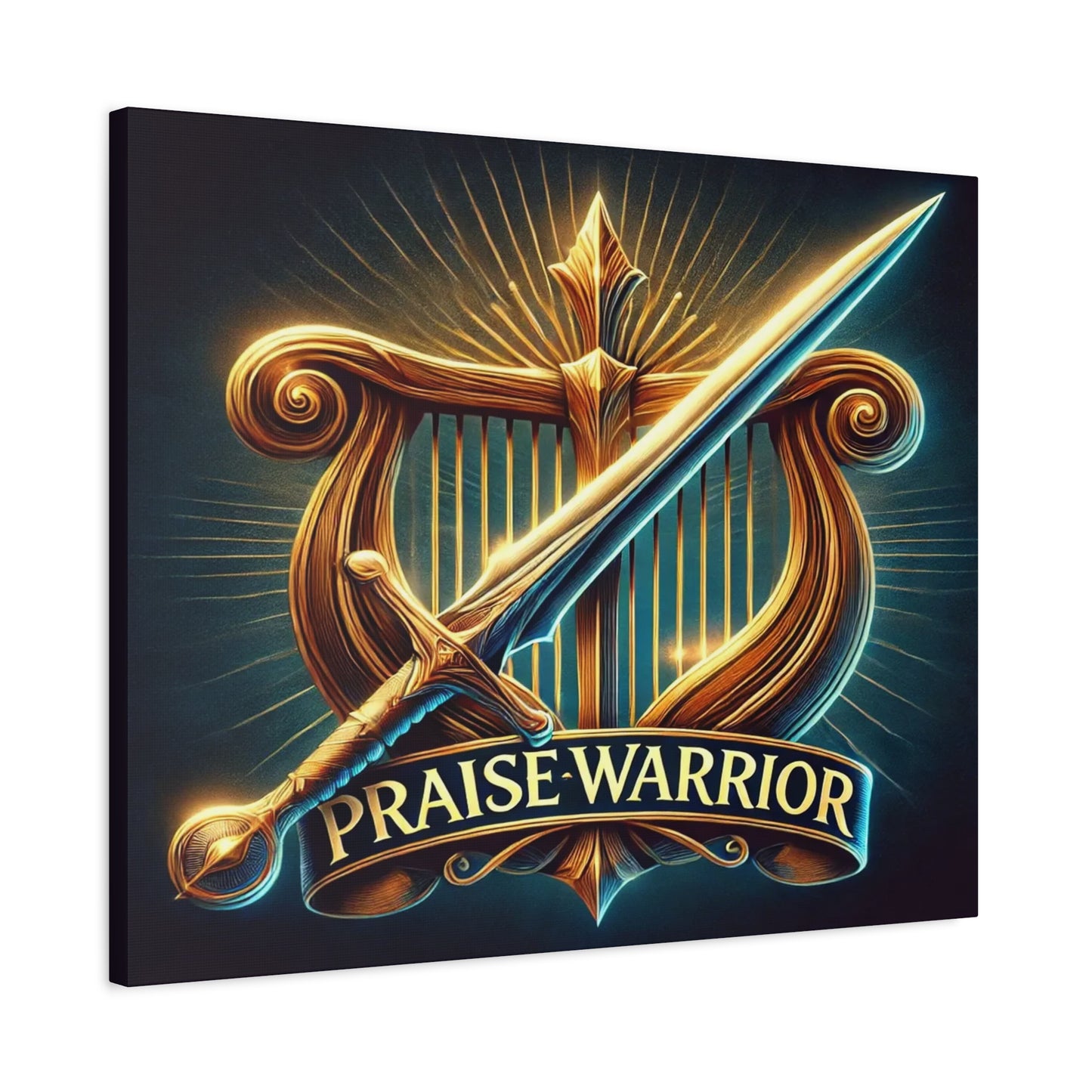 Scripture Walls Praise Warrior Psalm 149 Bible Verse Canvas Christian Wall Art Ready to Hang Unframed