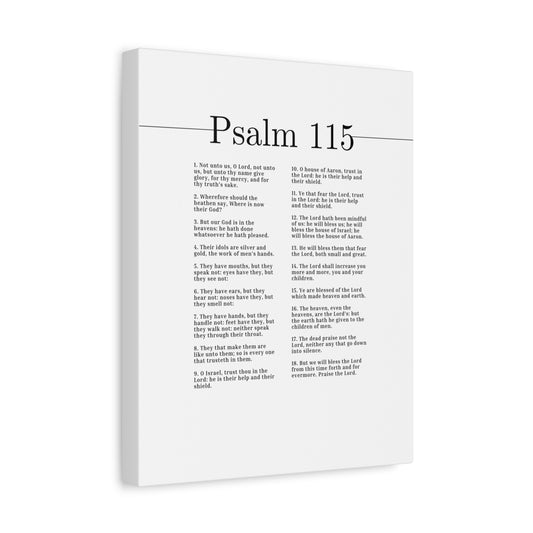 Scripture Canvas Trust In The Lord Psalm 115 Christian Wall Art Bible Verse Print Ready to Hang