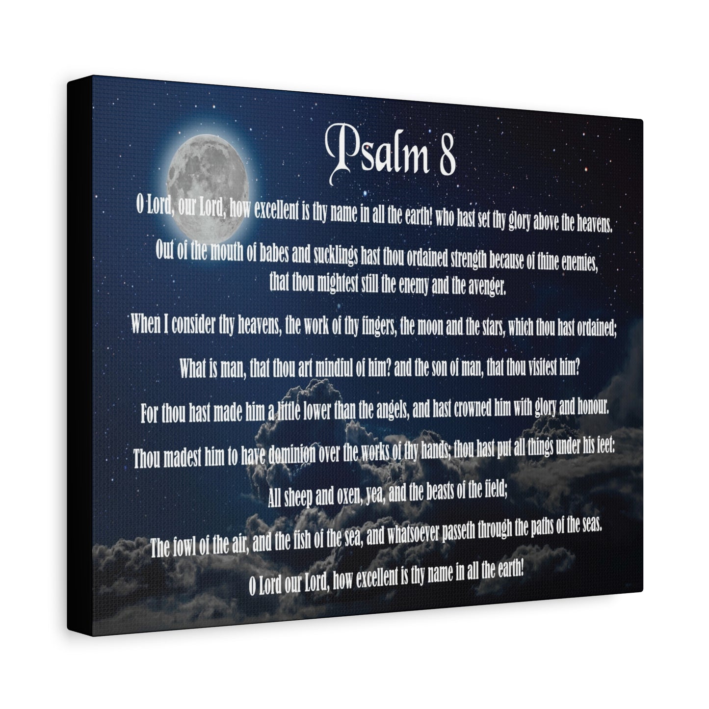 Scripture Walls Surrounded By Your Glory Psalm 8:1 Christian Wall Art Bible Verse Print Ready to Hang