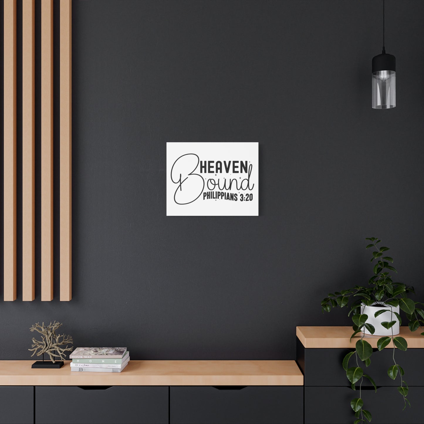 Scripture Walls Philippians 3:20 I am Heaven Bound Bible Verse Canvas Christian Wall Art Ready to Hang Unframed