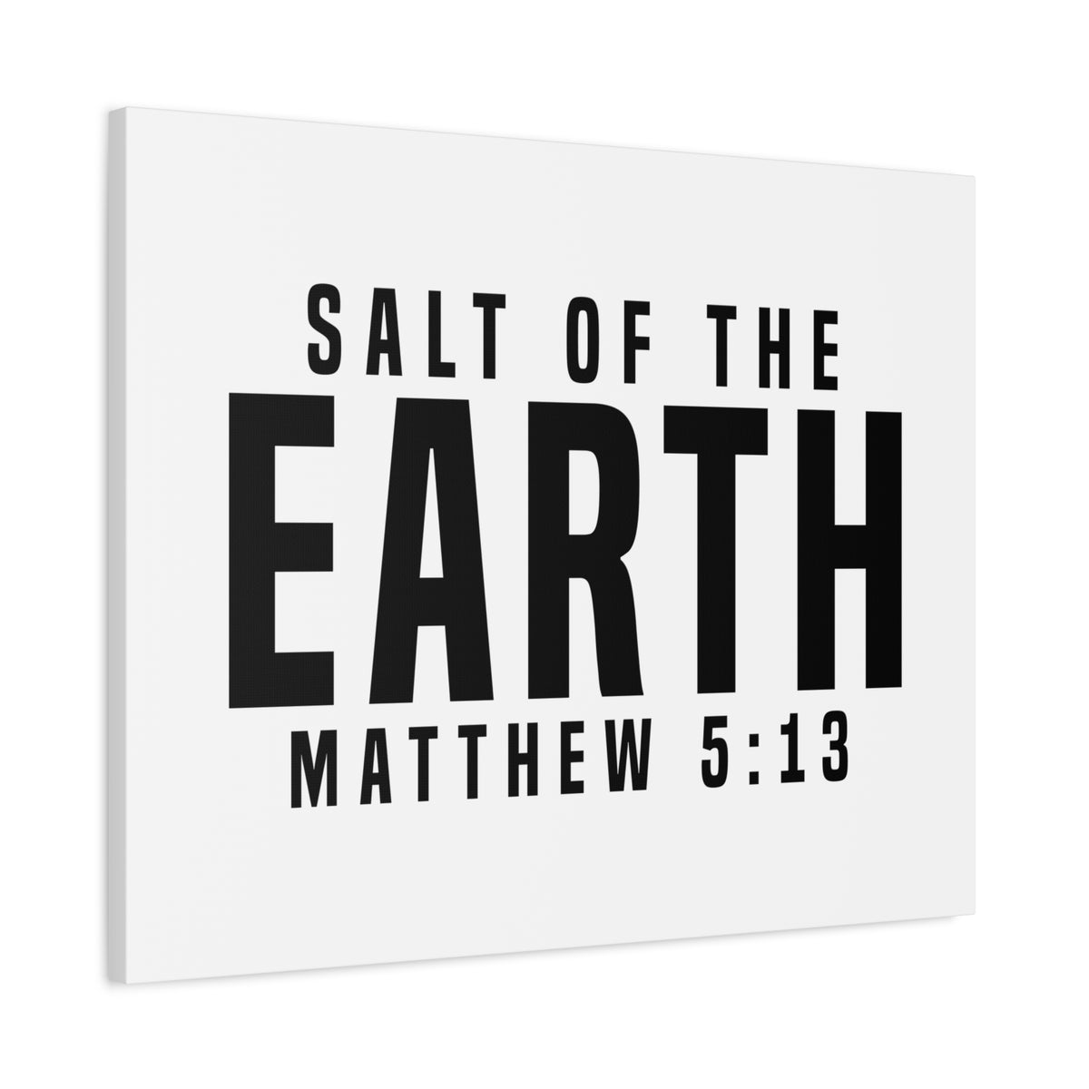 Scripture Walls Salt of the Earth Matthew 5:13 Bible Verse Canvas Christian Wall Art Ready to Hang Unframed