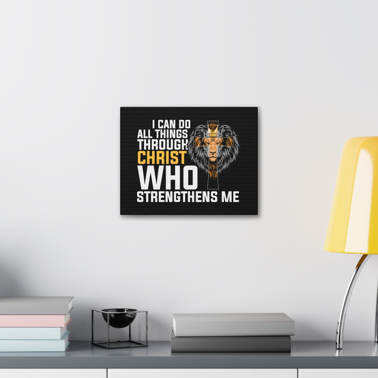 Who Strengthens Me Philippians 4:11Ã¢ÂÂ13 Christian Wall Art Bible Verse Print Ready to Hang