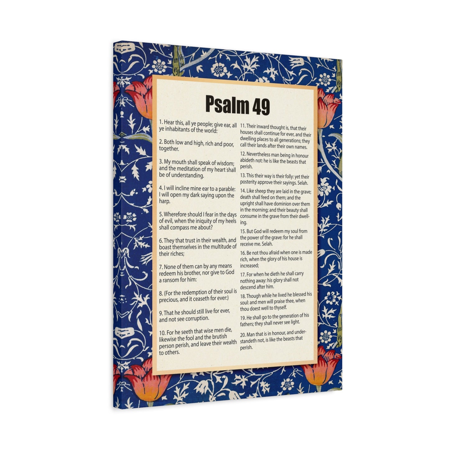 Scripture Walls Riches Will Not Last Psalm 49:17 Christian Wall Art Bible Verse Print Ready to Hang