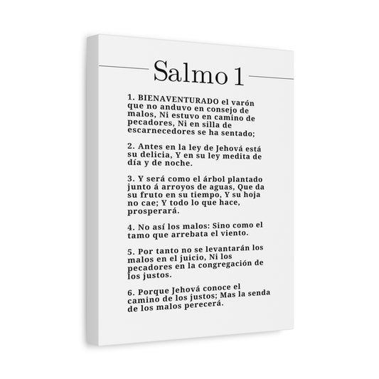 Salmo 1 Impresión De Arte Cristiano en la Pared Lista Para Colgar