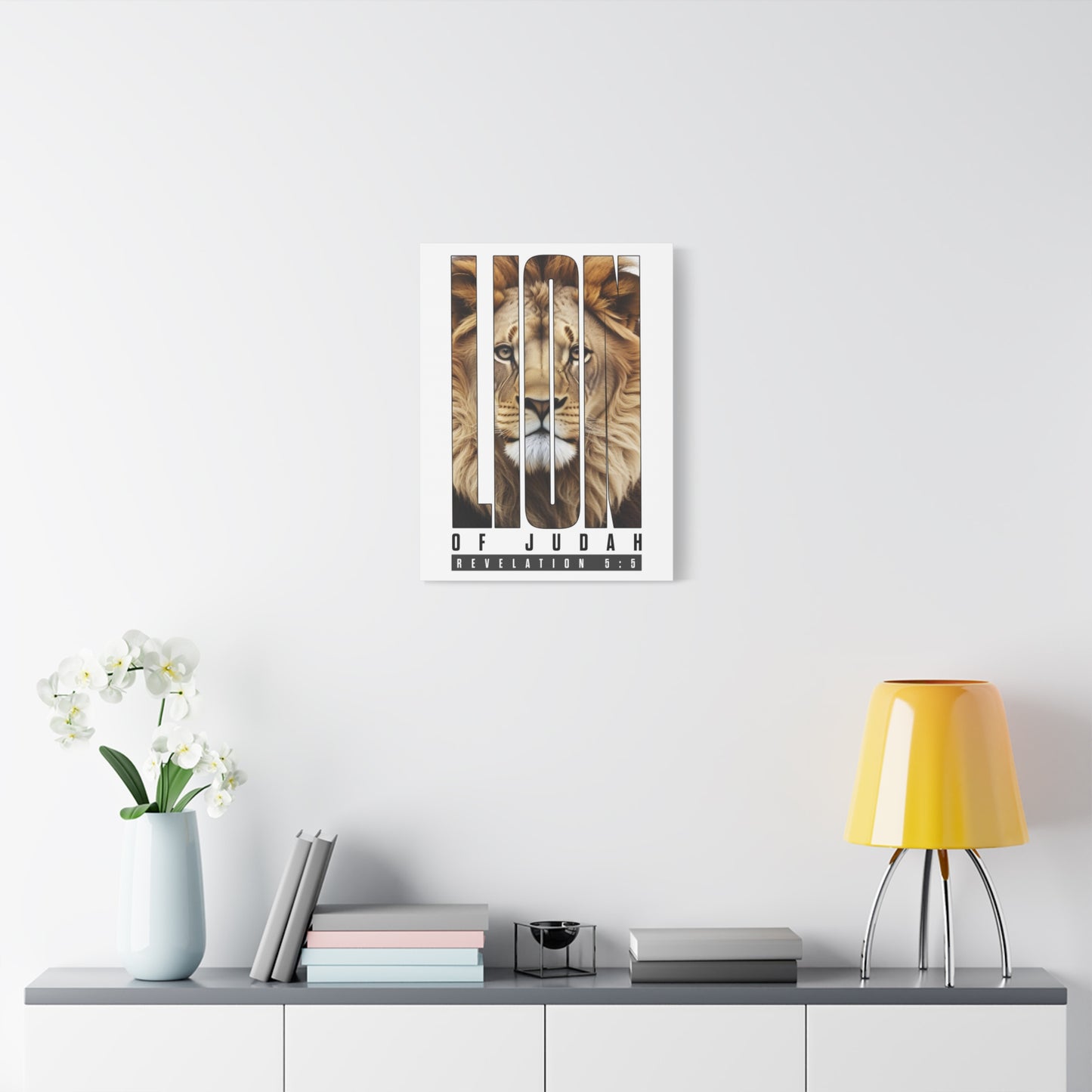 Scripture Walls Revelation 5:5 Lion of Judah Bible Verse Canvas Christian Wall Art Ready to Hang Unframed
