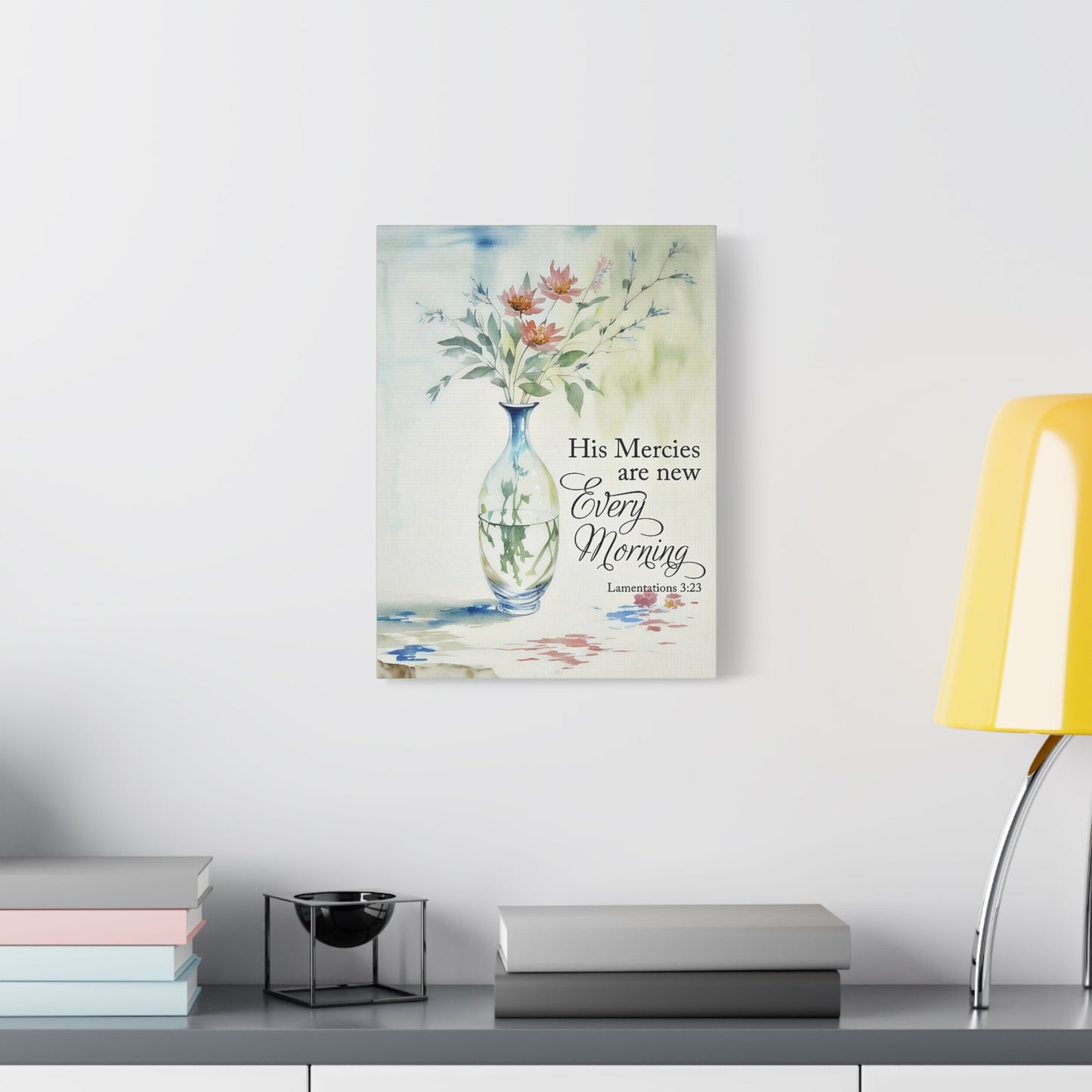 Scripture Walls Lamentations 3:23 Every Morning Bible Verse Canvas Christian Wall Art Ready to Hang Unframed