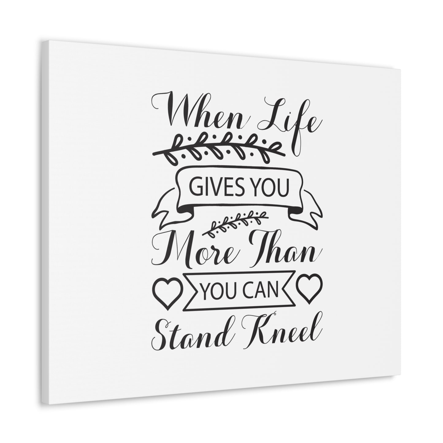 You Can Stand, Kneel Psalm 95:6 Christian Wall Art Bible Verse Print Ready to Hang