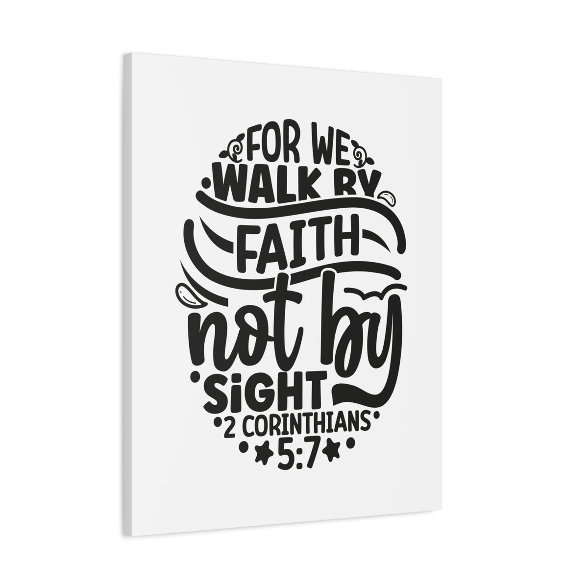 Scripture Walls Walk by Faith 2 Corinthians 5:7 Bible Verse Canvas Christian Wall Art Ready to Hang Unframed