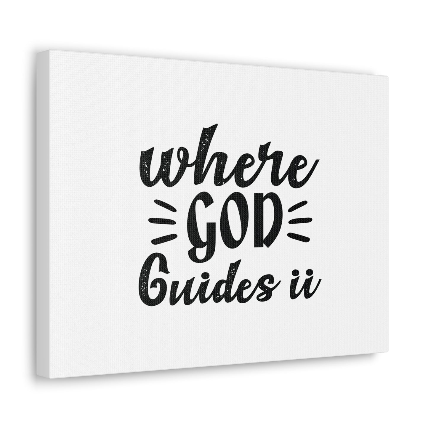Where God Guides It Psalm 119:105 Christian Wall Art Bible Verse Print Ready to Hang