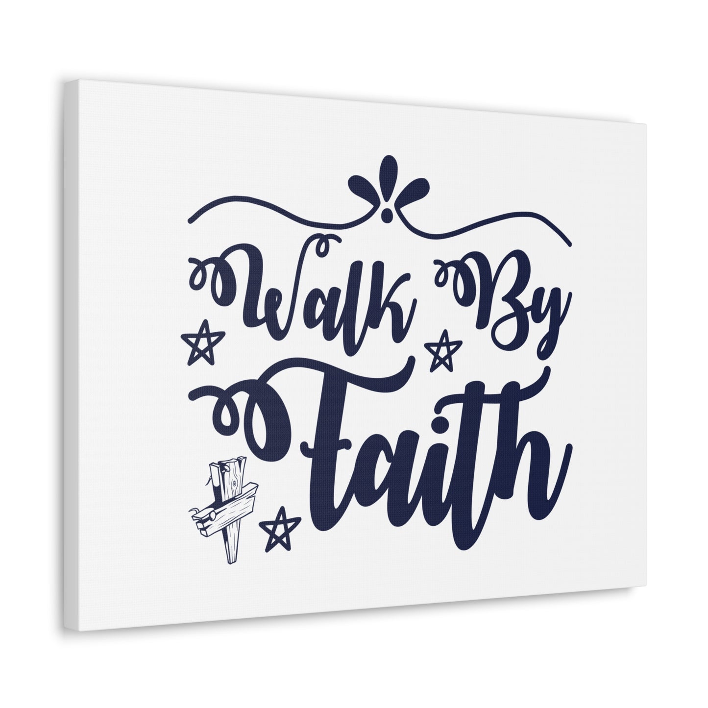 Walk By Faith 2 Corinthians 5:7 Christian Wall Art Bible Verse Print Ready to Hang