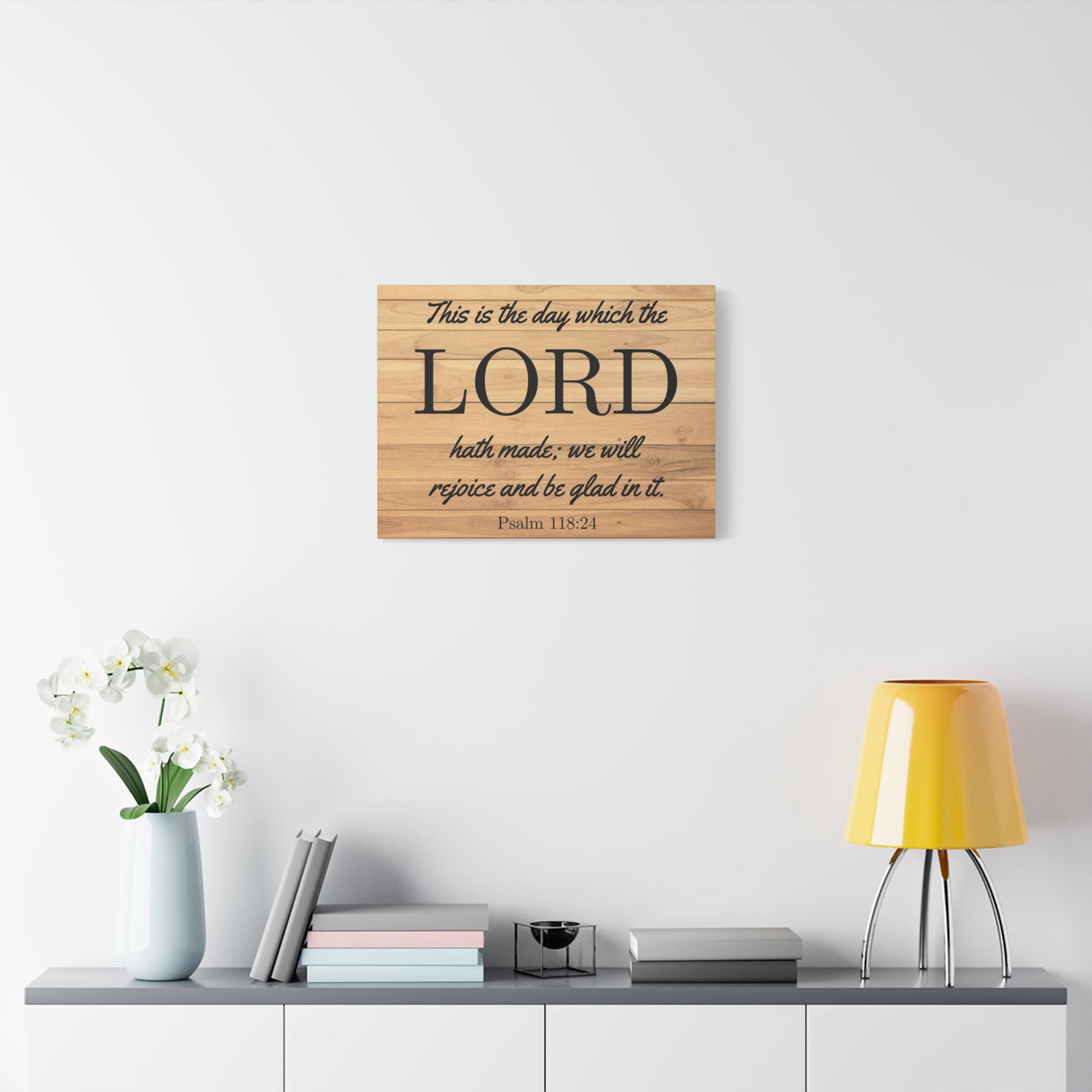 Scripture Walls The Lord Hath Made Psalm 118:24 Bible Verse Canvas Christian Wall Art Ready to Hang