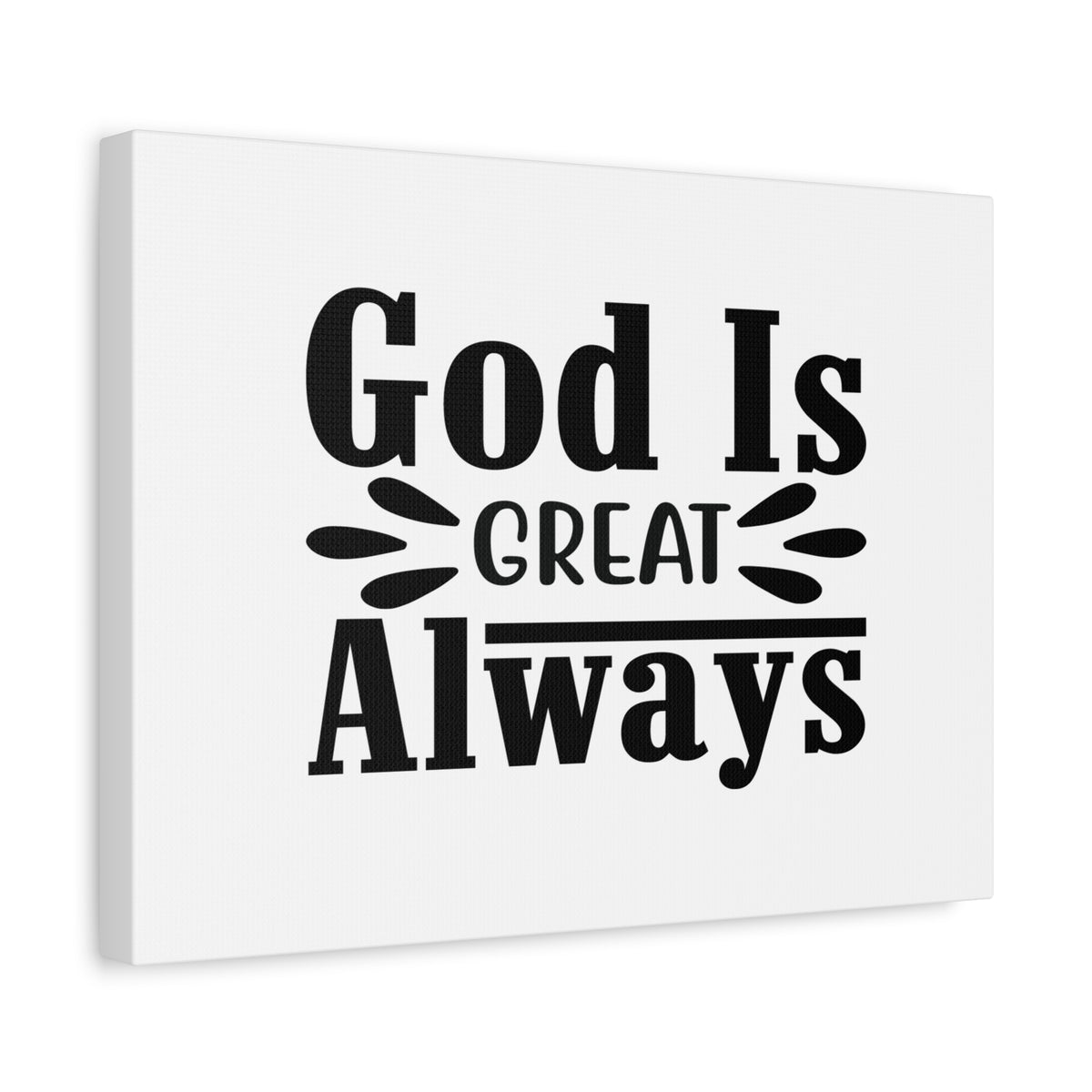 Scripture Canvas God Is Great Job 36:26 Always Christian Wall Art Bible Verse Print Ready to Hang