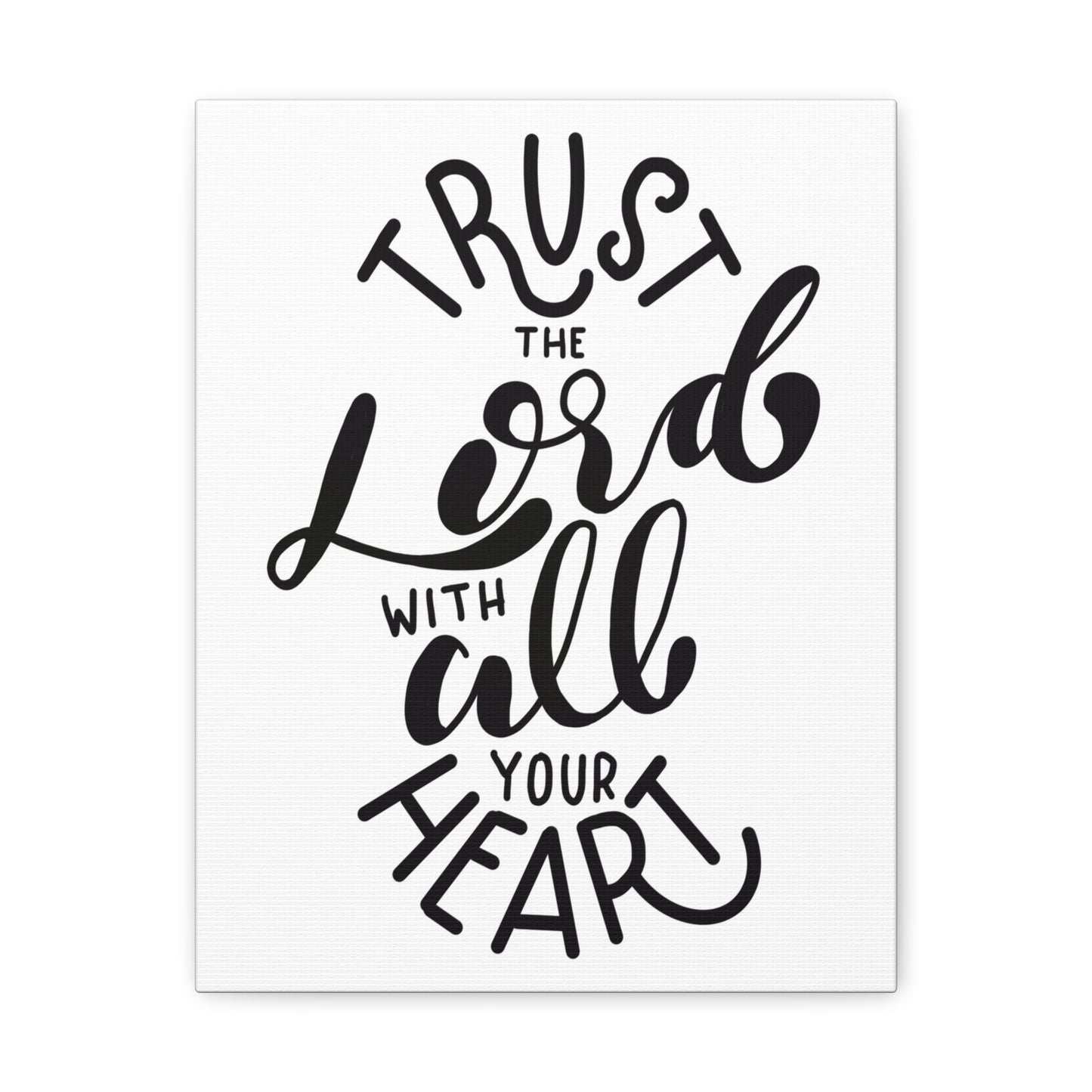 Trust in The Lord With All Your Heart Psalm 118:8 Bible Verse Canvas Christian Wall Art Ready To Hang