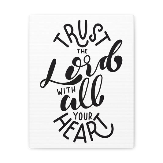 Trust in The Lord With All Your Heart Psalm 118:8 Bible Verse Canvas Christian Wall Art Ready To Hang