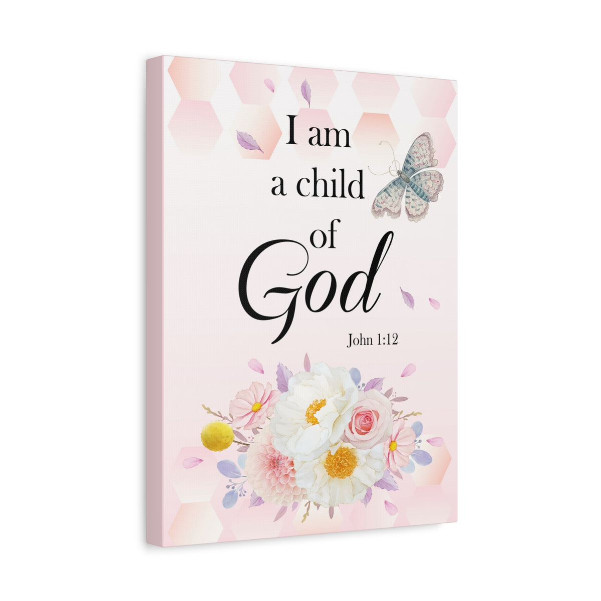 Scripture Walls Child Of God John 1:12 Bible Verse Canvas Christian Wall Art Ready to Hang