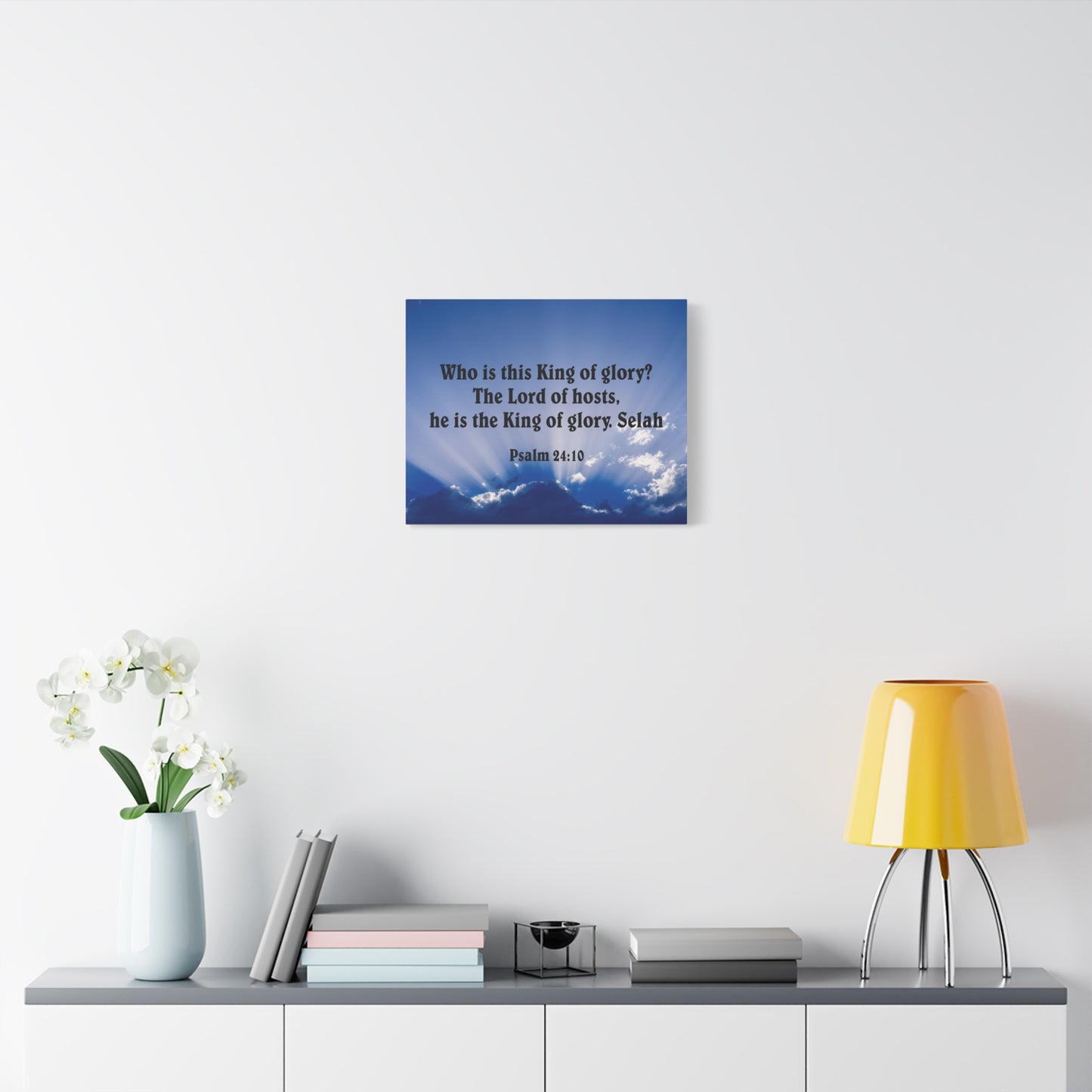 Bible Verse Canvas The Lord of Hosts Psalm 24:10 Christian Home Decor Scripture Art
