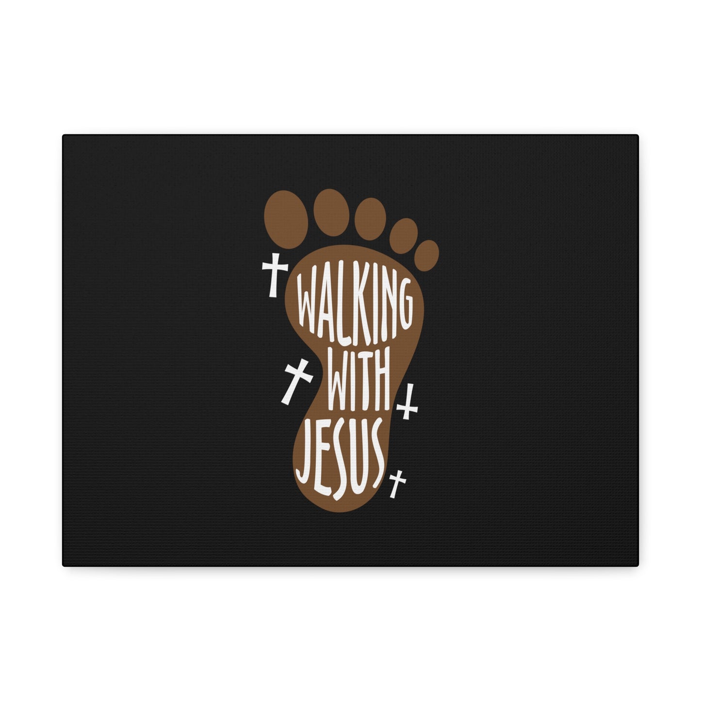 Walking With Jesus Colossians 2:6 Footprint Christian Wall Art Bible Verse Print Ready to Hang