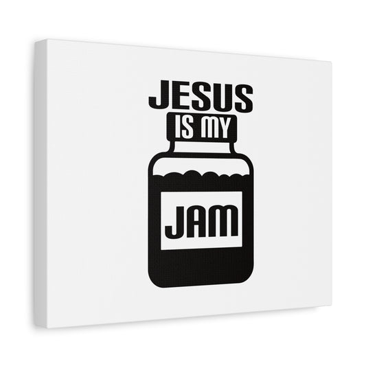 Scripture Canvas Jesus Is My Jam Psalms 16:5 Christian Wall Art Bible Verse Print Ready to Hang
