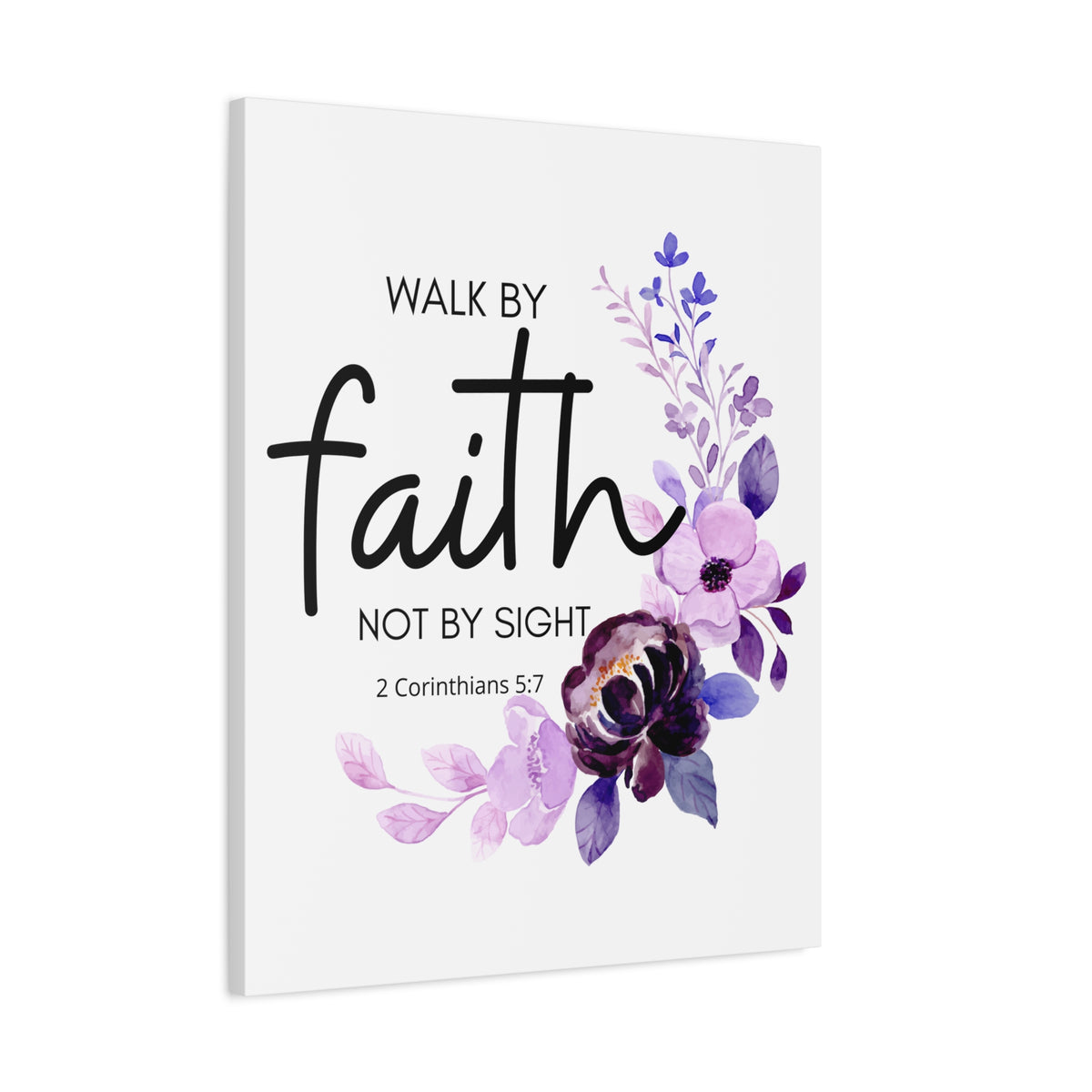 Scripture Walls Walk by Faith 2 Corinthians 5:7 Bible Verse Canvas Christian Wall Art Ready to Hang Unframed