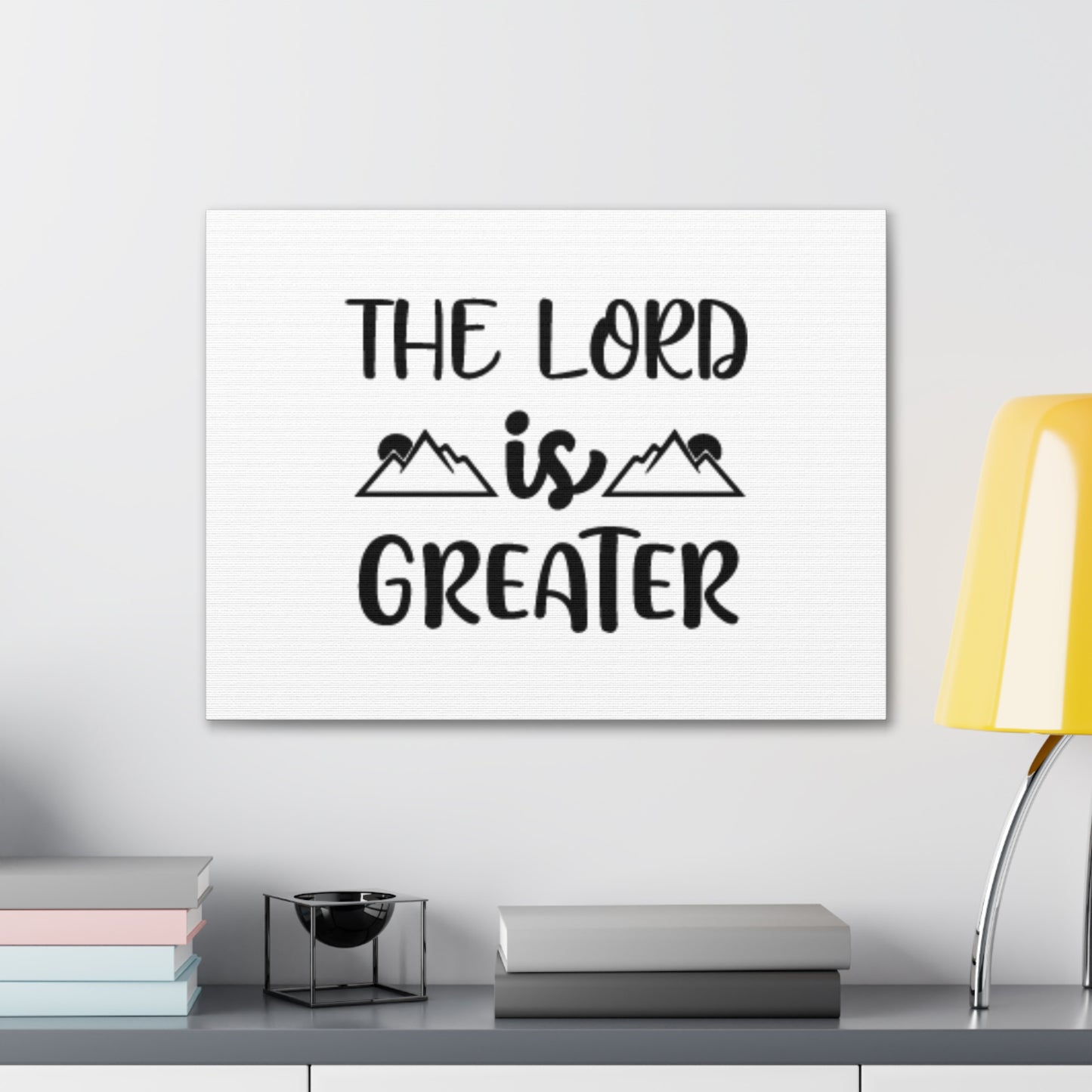 The Lord Is Greater Psalm 96:4 Christian Wall Art Bible Verse Print Ready to Hang
