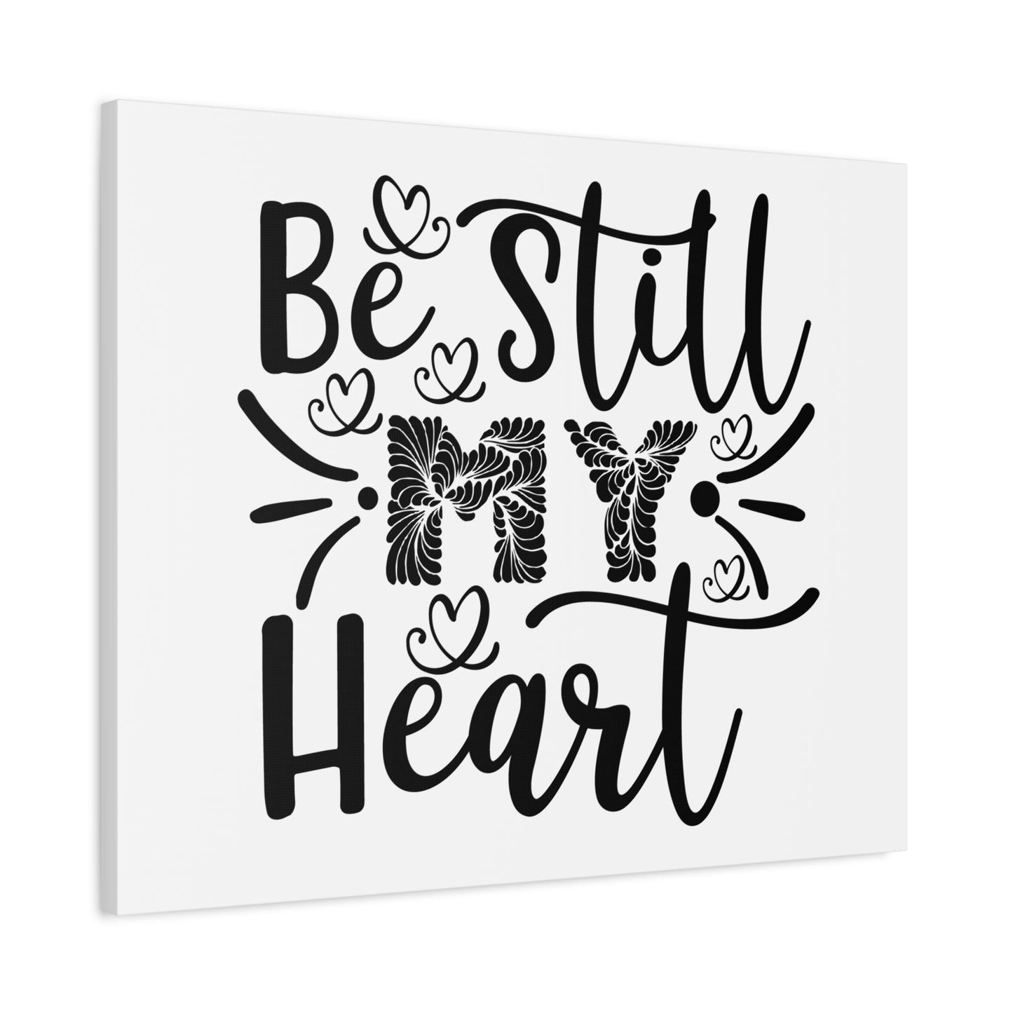 Scripture Canvas My Heart Psalm 37:7 Christian Wall Art Print Ready to Hang