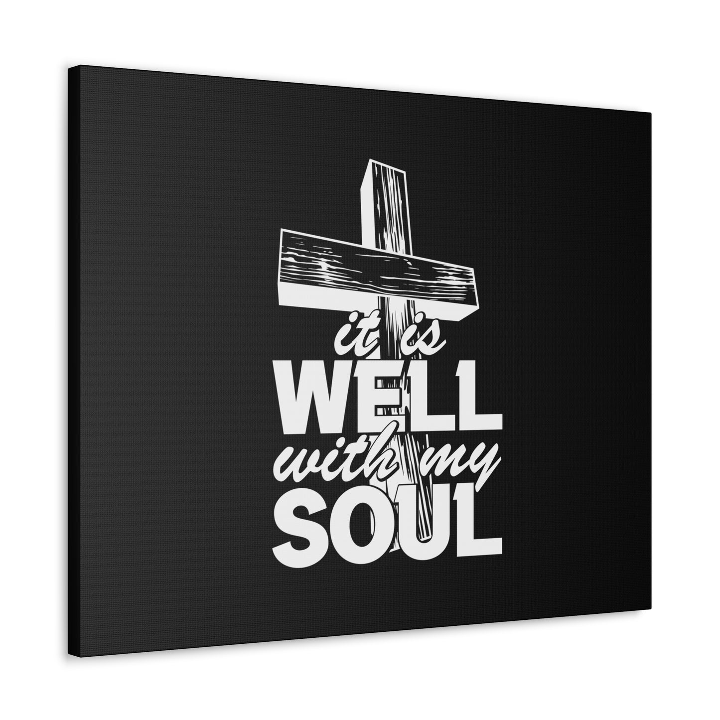 Well With My Soul Psalm 42:7 Cross Christian Wall Art Bible Verse Print Ready to Hang