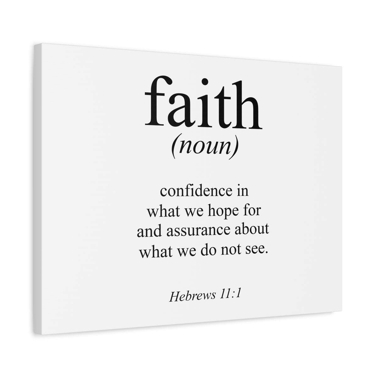 Scripture Canvas What We Hope For Hebrews 11:1 Christian Wall Art Bible Verse Print Ready to Hang