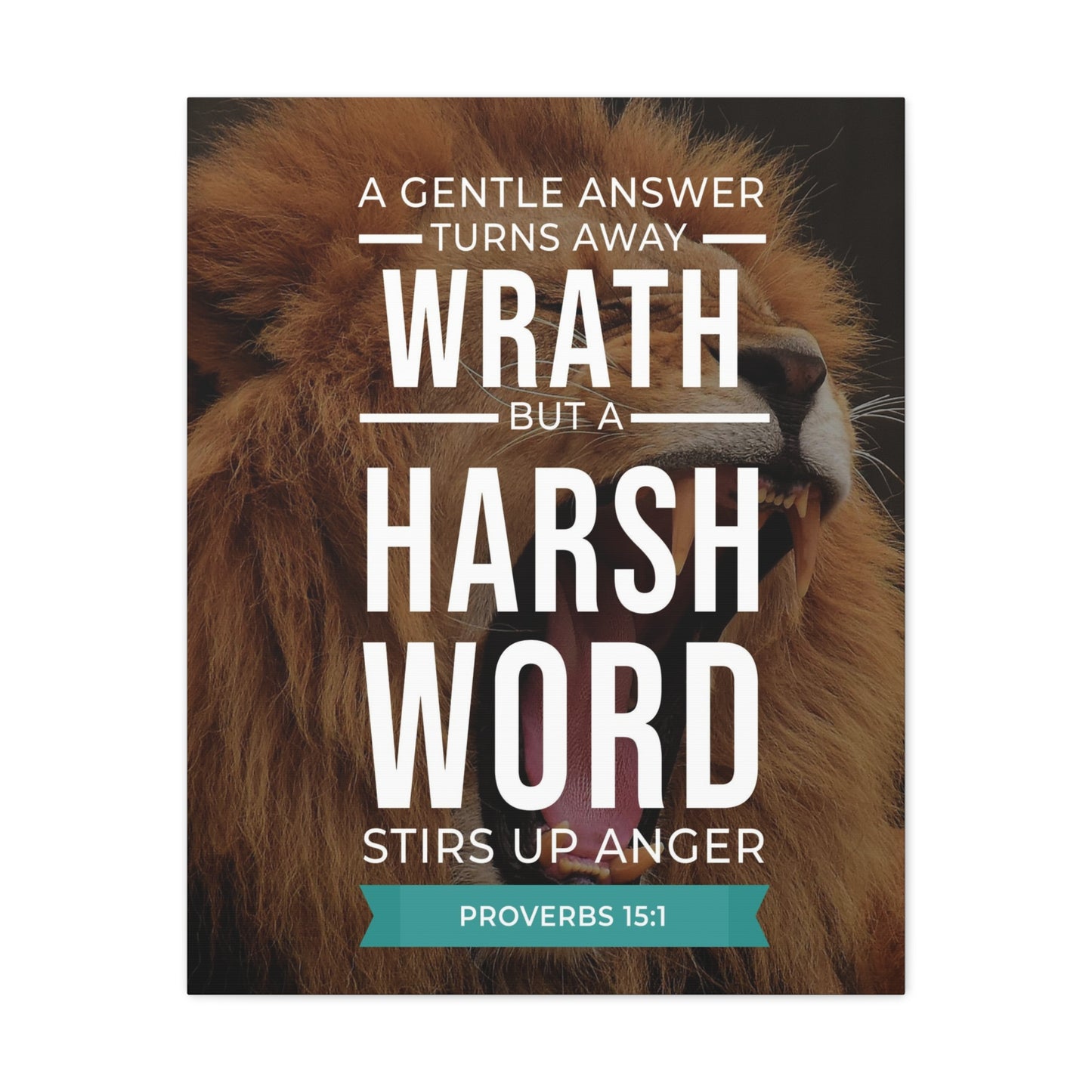 The Tongue of The Wise Proverbs 15:1Ã¢ÂÂ­ Christian Wall Art Bible Verse Print Ready to Hang