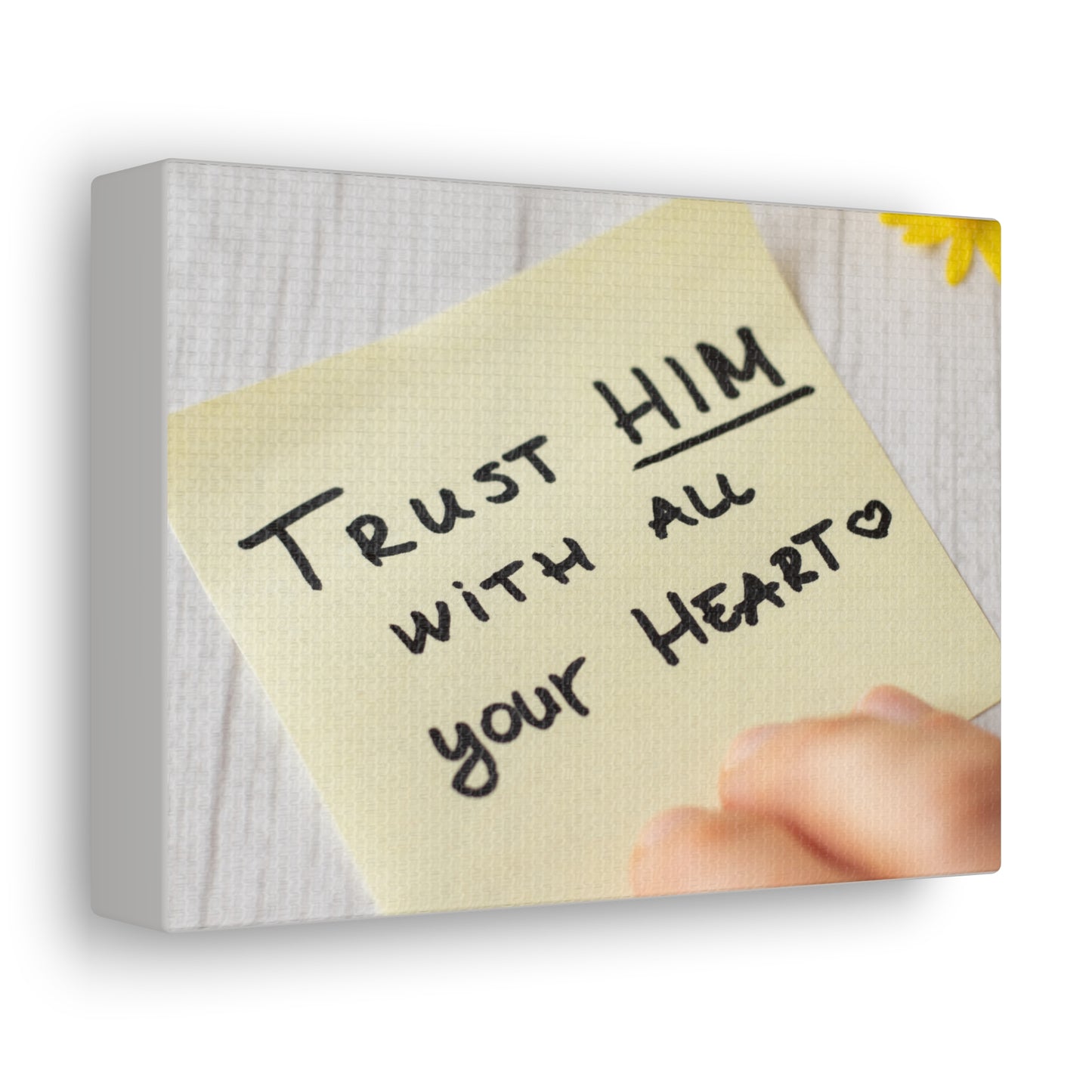 Trust Him Notes 1 PETER 5:7 Christian Wall Art Bible Verse Print Ready to Hang