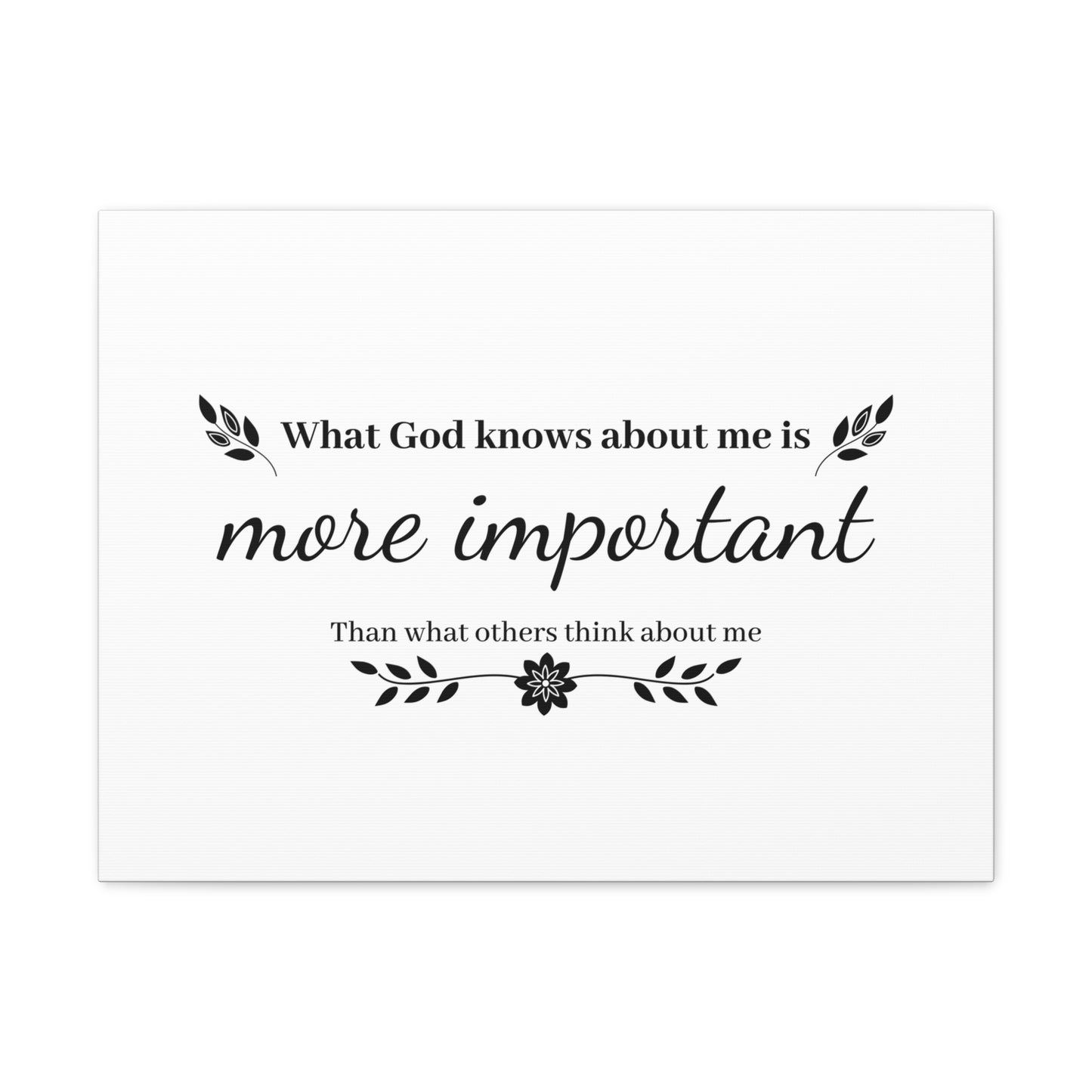 What God Knows About Me Is More Important Jeremiah 29:11 Christian Wall Art Bible Verse Print Ready to Hang