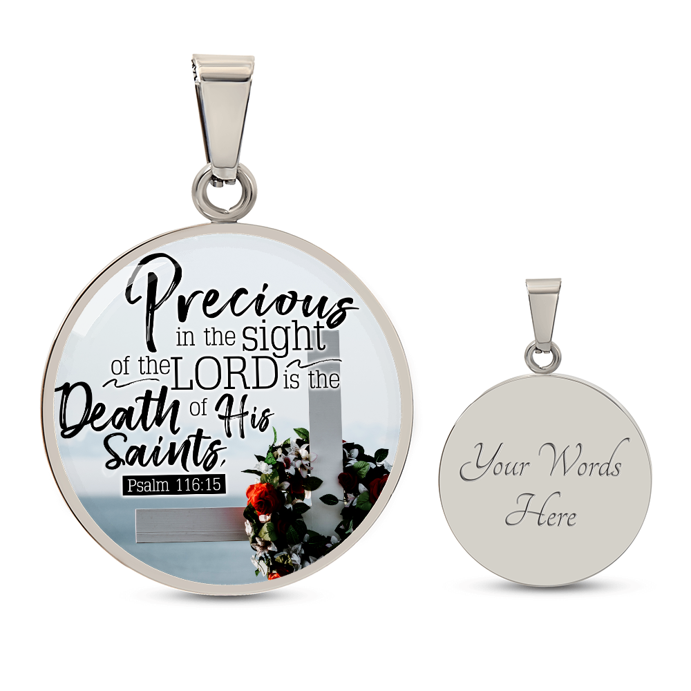 Eyes of God Christian Faith Gift Circle Necklace Stainless Steel or 18k Gold 18-22"