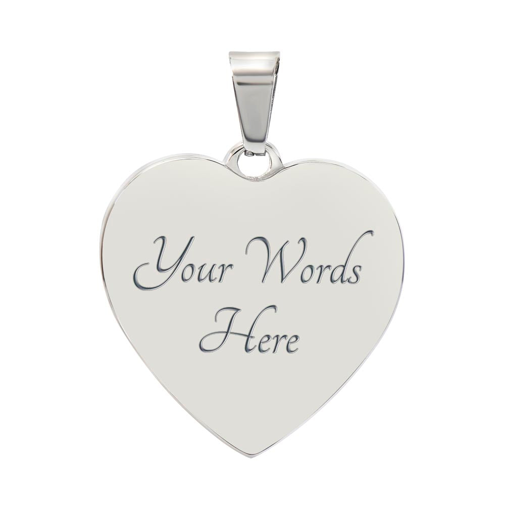 Armor of God Ephesians Necklace Stainless Steel or 18k Gold Heart Pendant 18-22"