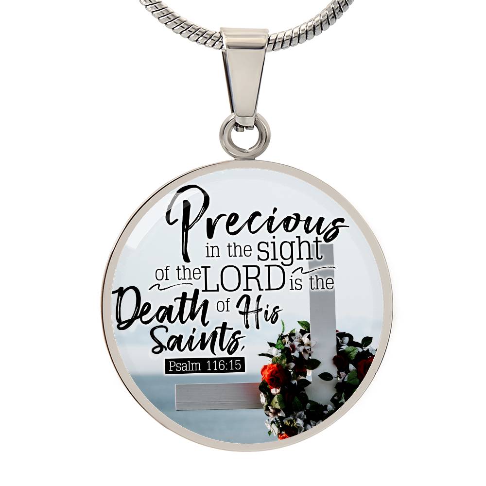 Eyes of God Christian Faith Gift Circle Necklace Stainless Steel or 18k Gold 18-22"