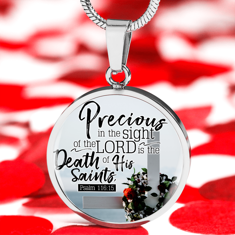 Eyes of God Christian Faith Gift Circle Necklace Stainless Steel or 18k Gold 18-22"