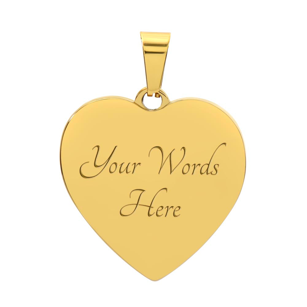 Choose Life Prolife Premium Stainless Steel or 18k Gold Heart Pendant Necklace - Adjustable 18-22"
