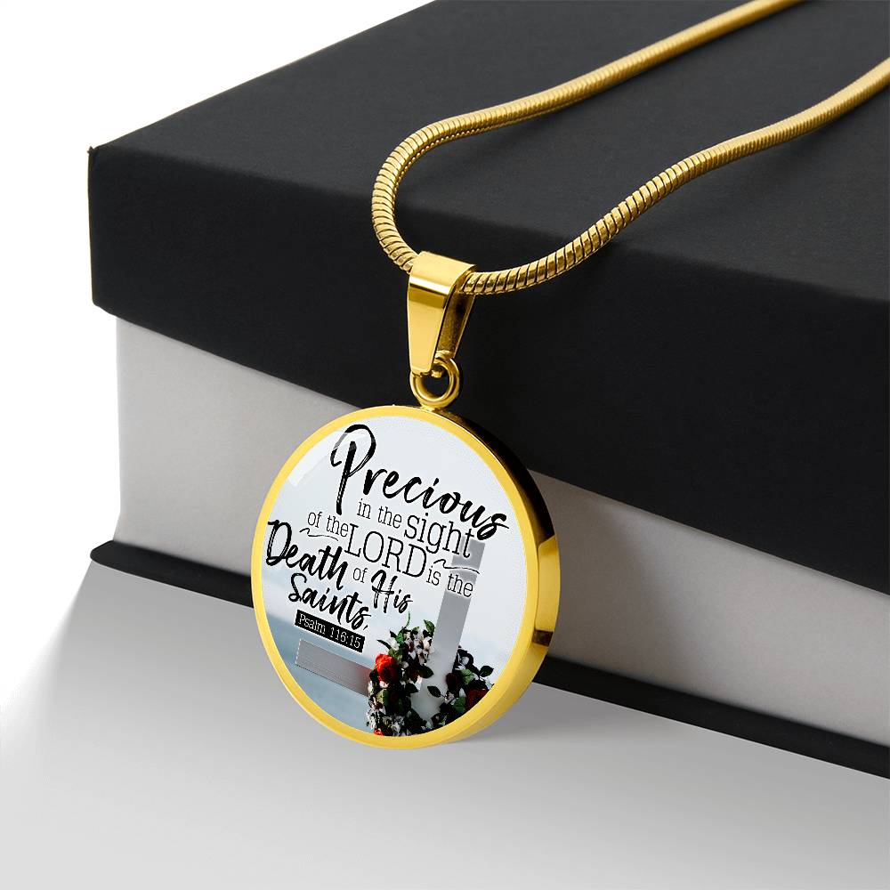 Eyes of God Christian Faith Gift Circle Necklace Stainless Steel or 18k Gold 18-22"