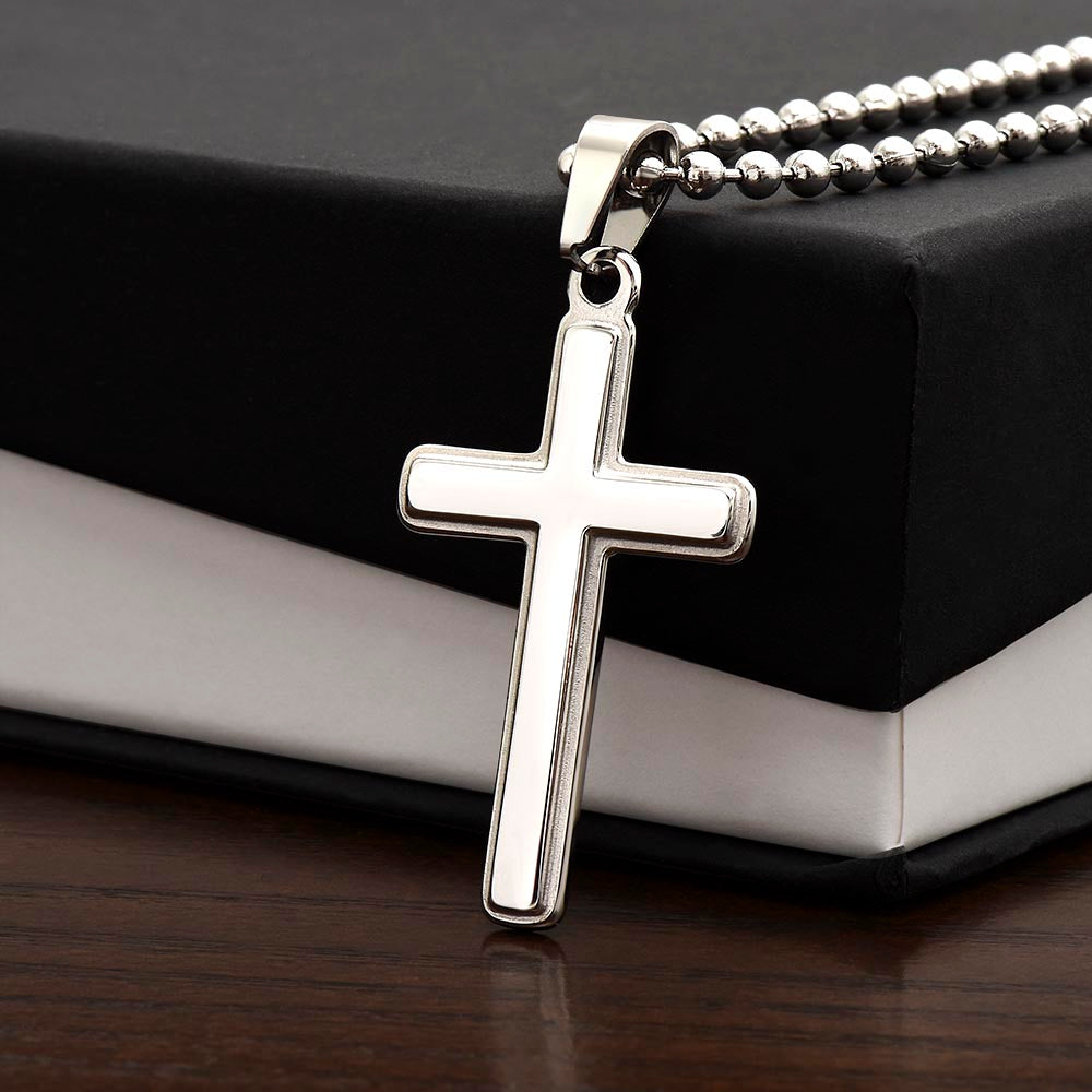 I Can Do All Things Philippians 4:13 Cross Necklace Message Card W Ball Chain Pendant