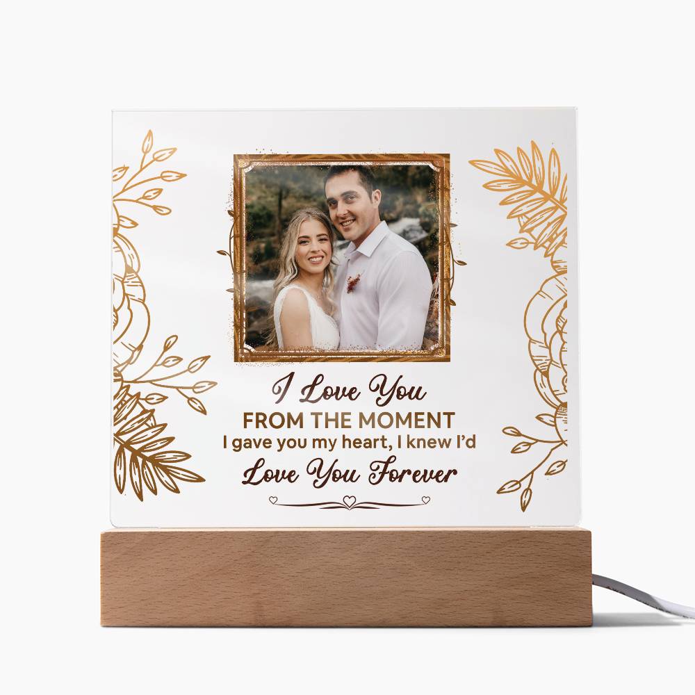 From The Moment Printed Square Shaped Acrylic Plaque