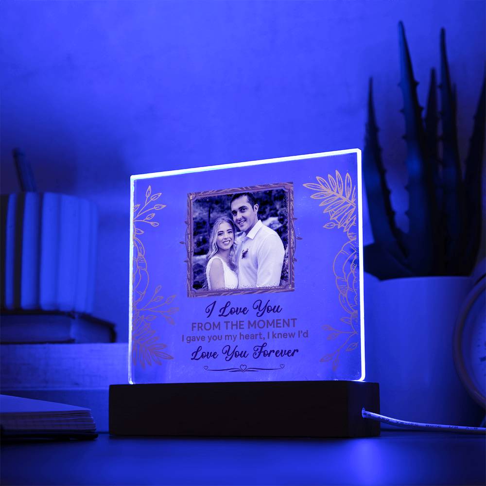 From The Moment Printed Square Shaped Acrylic Plaque