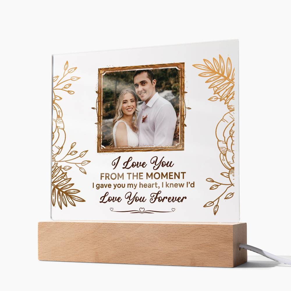 From The Moment Printed Square Shaped Acrylic Plaque