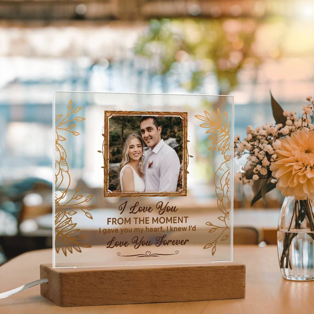 From The Moment Printed Square Shaped Acrylic Plaque