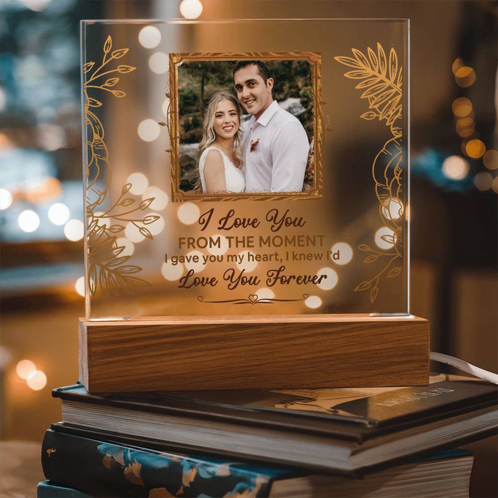 From The Moment Printed Square Shaped Acrylic Plaque