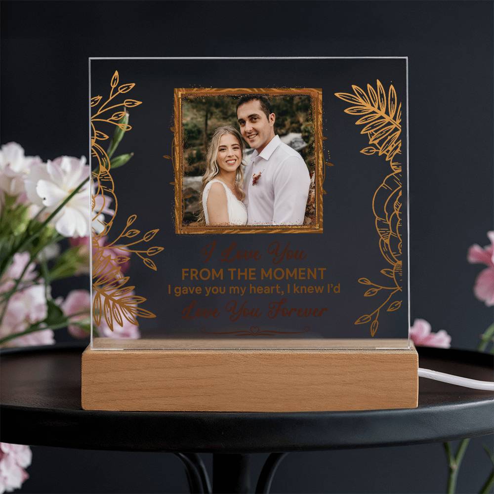From The Moment Printed Square Shaped Acrylic Plaque