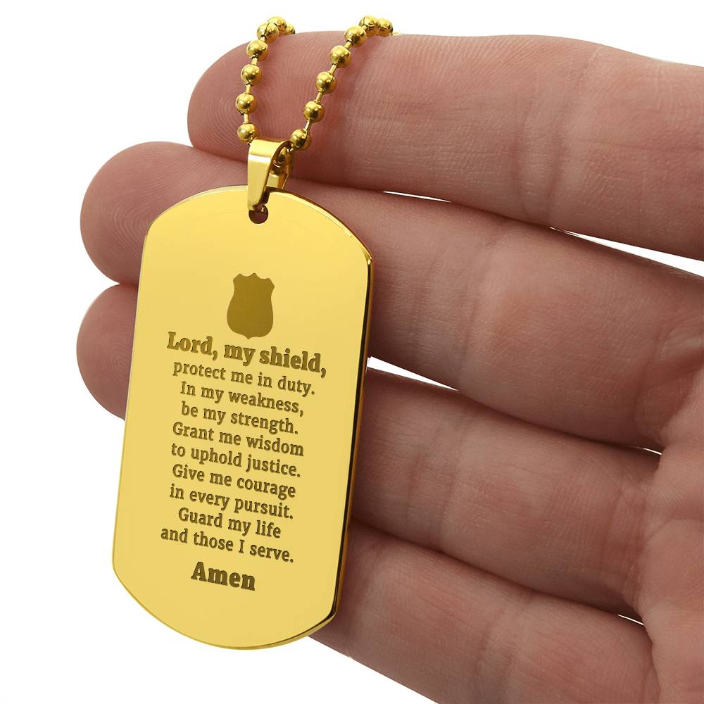 Police Prayer Badge-Express Your Love Gifts