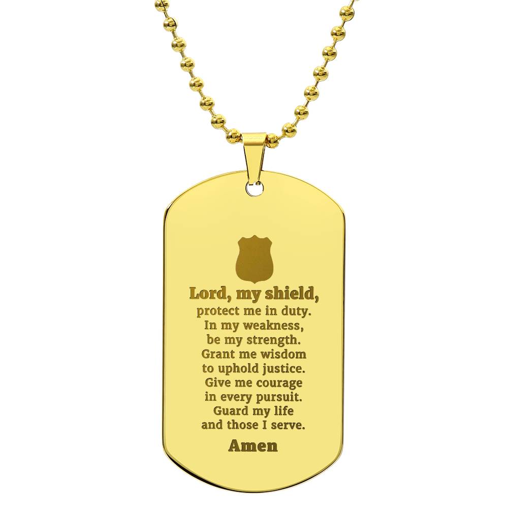 Police Prayer Badge-Express Your Love Gifts