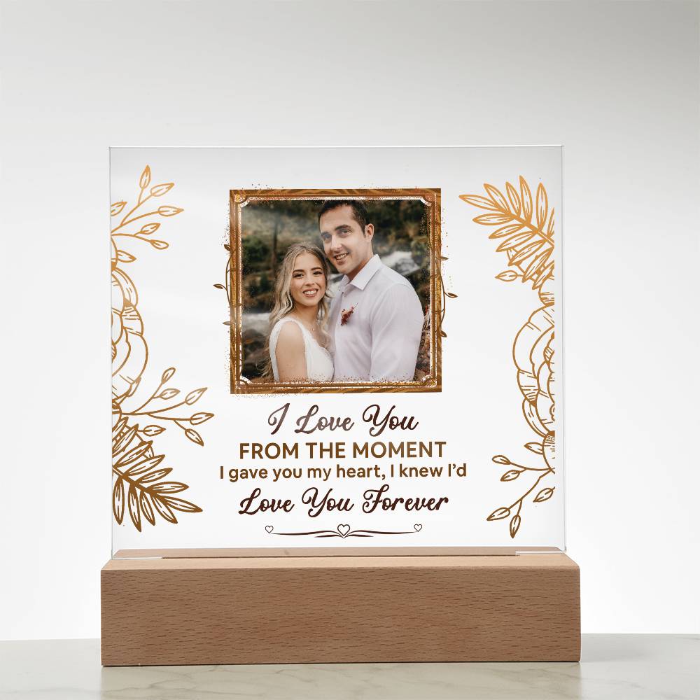From The Moment Printed Square Shaped Acrylic Plaque