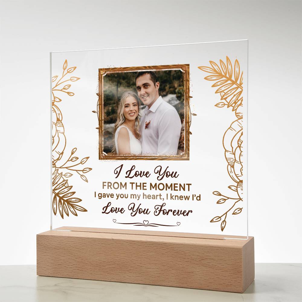 From The Moment Printed Square Shaped Acrylic Plaque