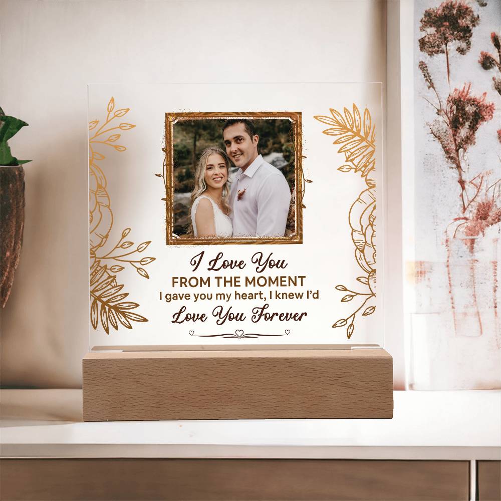 From The Moment Printed Square Shaped Acrylic Plaque