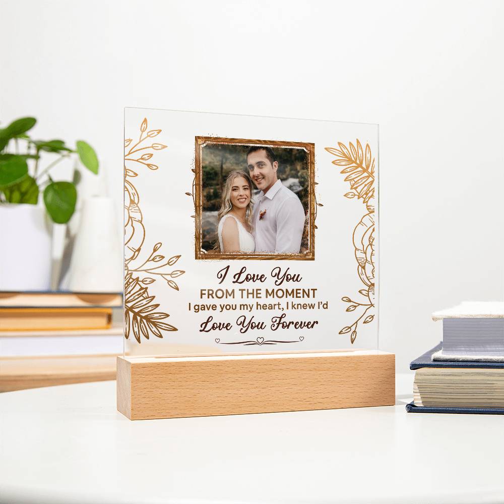 From The Moment Printed Square Shaped Acrylic Plaque
