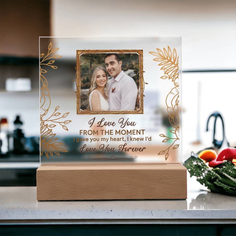 From The Moment Printed Square Shaped Acrylic Plaque